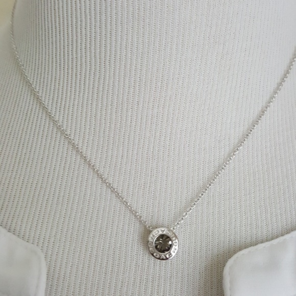 New Coach Silver Open Circle Necklace - Picture 1 of 4